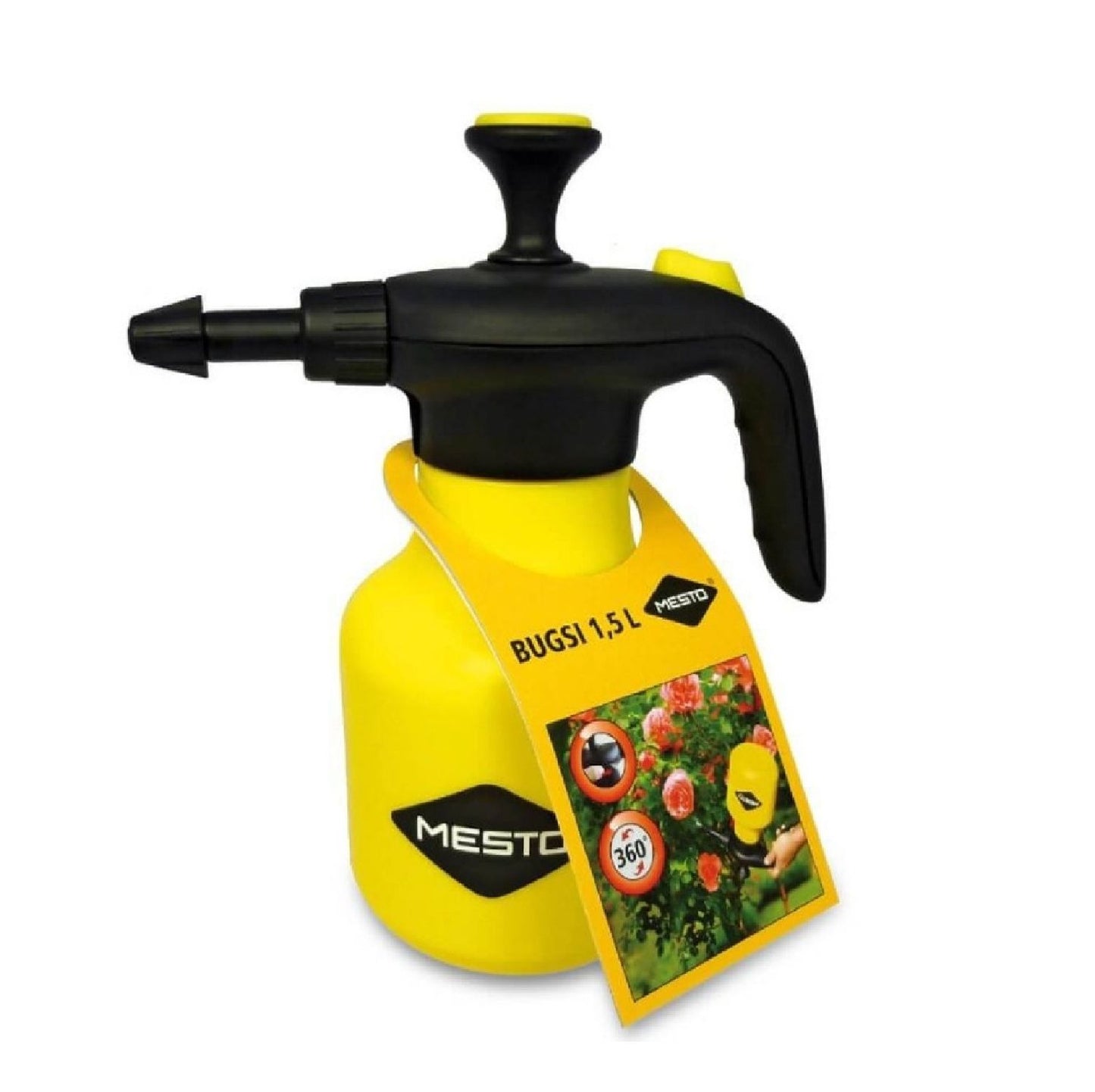 Drucksprüher 'BUGSI' 1,5 Liter | 360° schwenkbar