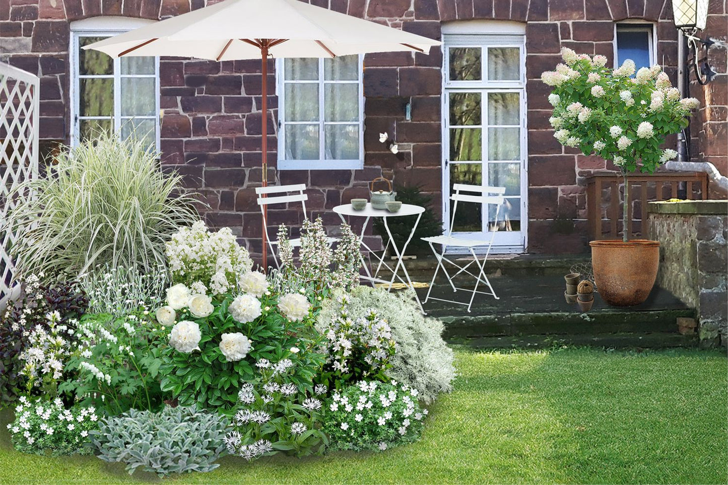 Zeitlose Eleganz in Weiß (Der englische Klassiker)