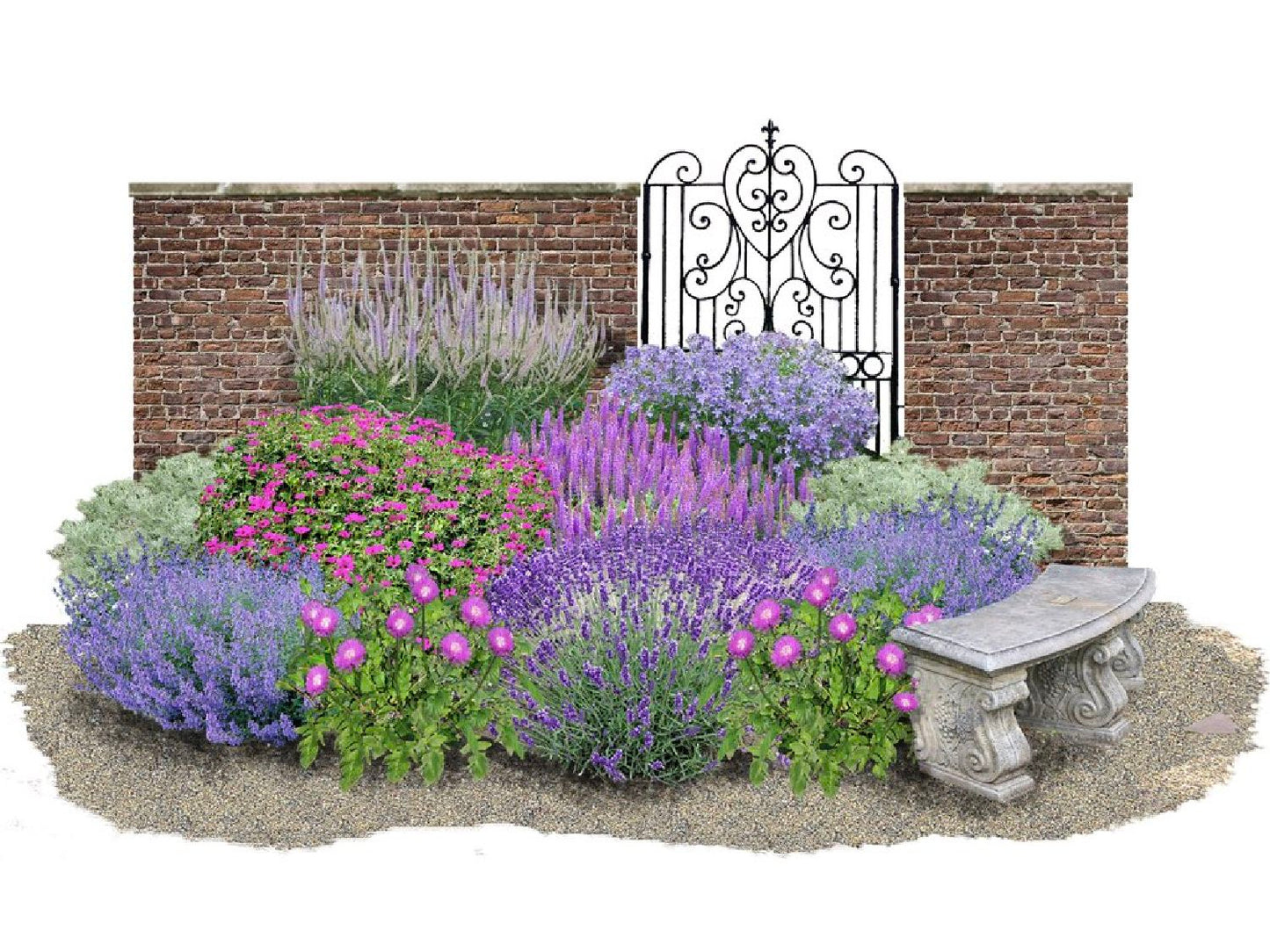 Sinfonie in Blau & Pink Die vergessenen Küchengärten Englands