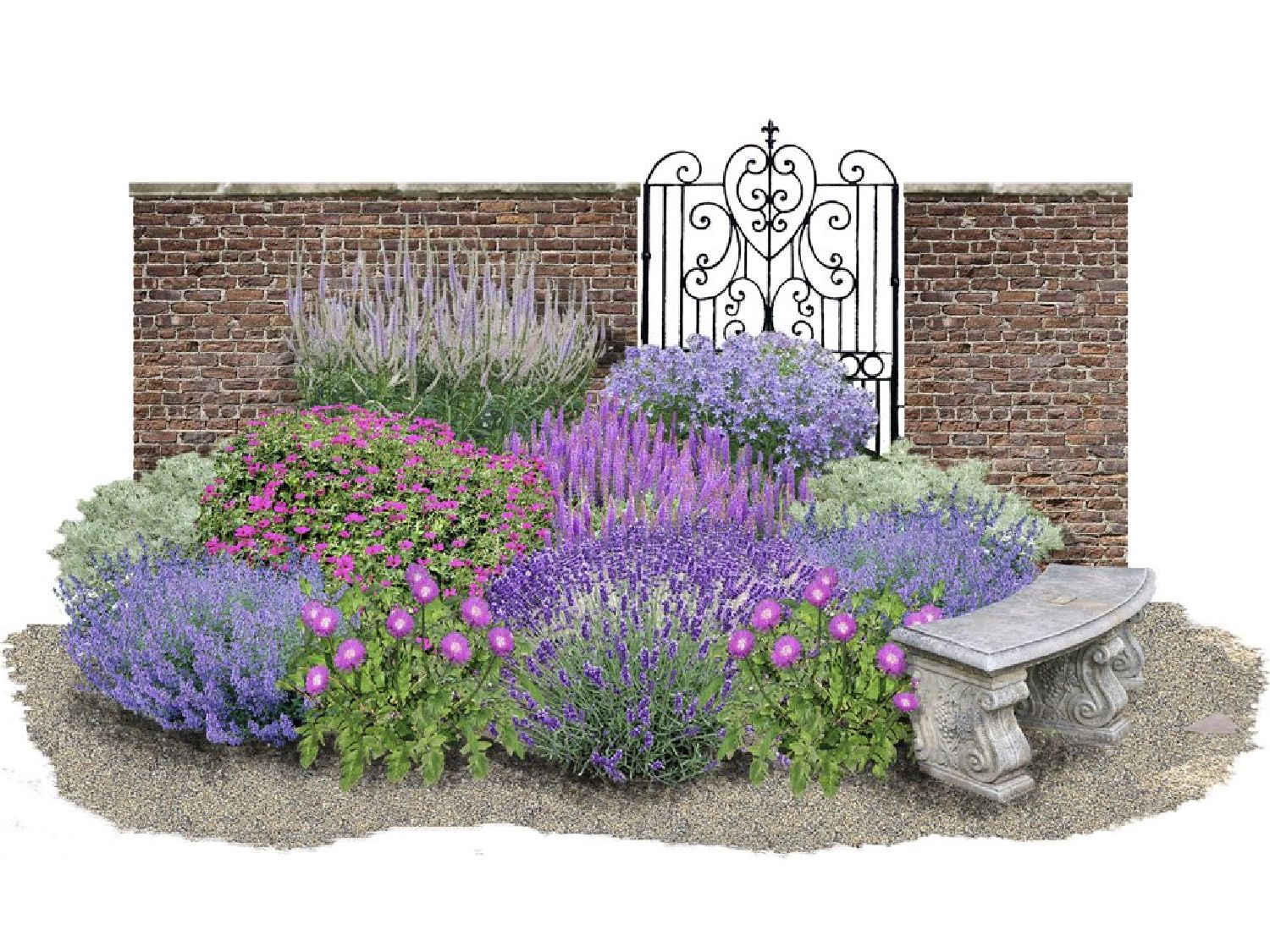 Sinfonie in Blau & Pink Die vergessenen Küchengärten Englands