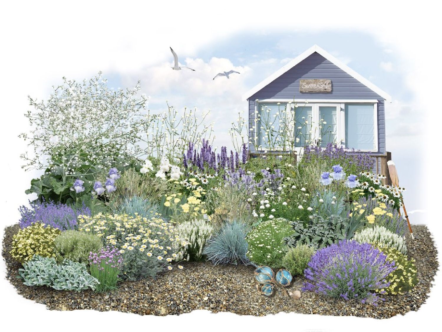 Sommerhimmel So schön wie Sonnenschein und Wattewölkchen