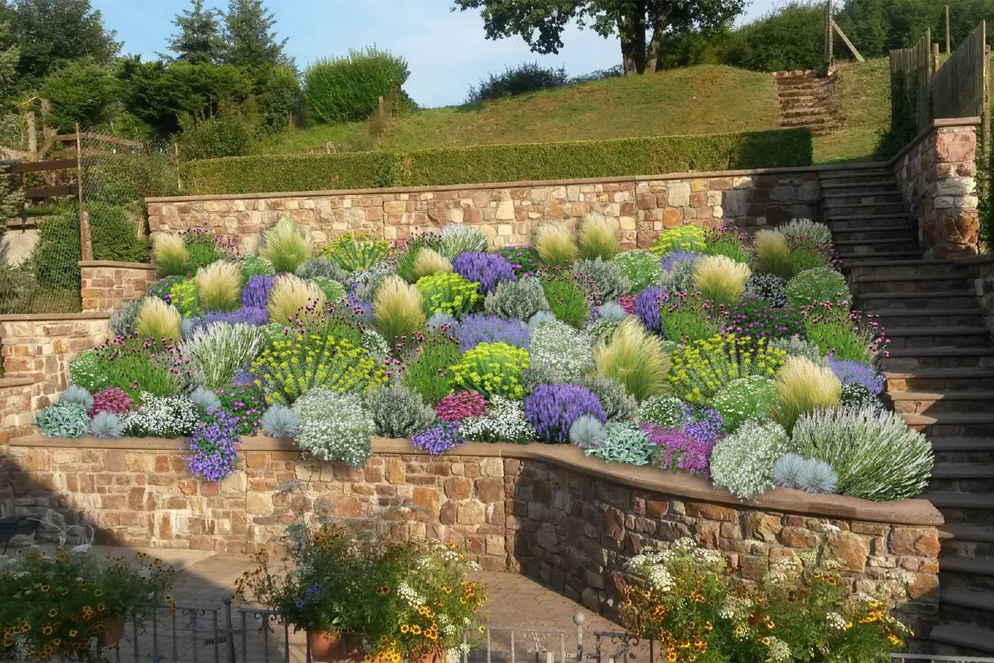 Das Hangbeet Clevere Bepflanzung für schräge Flächen