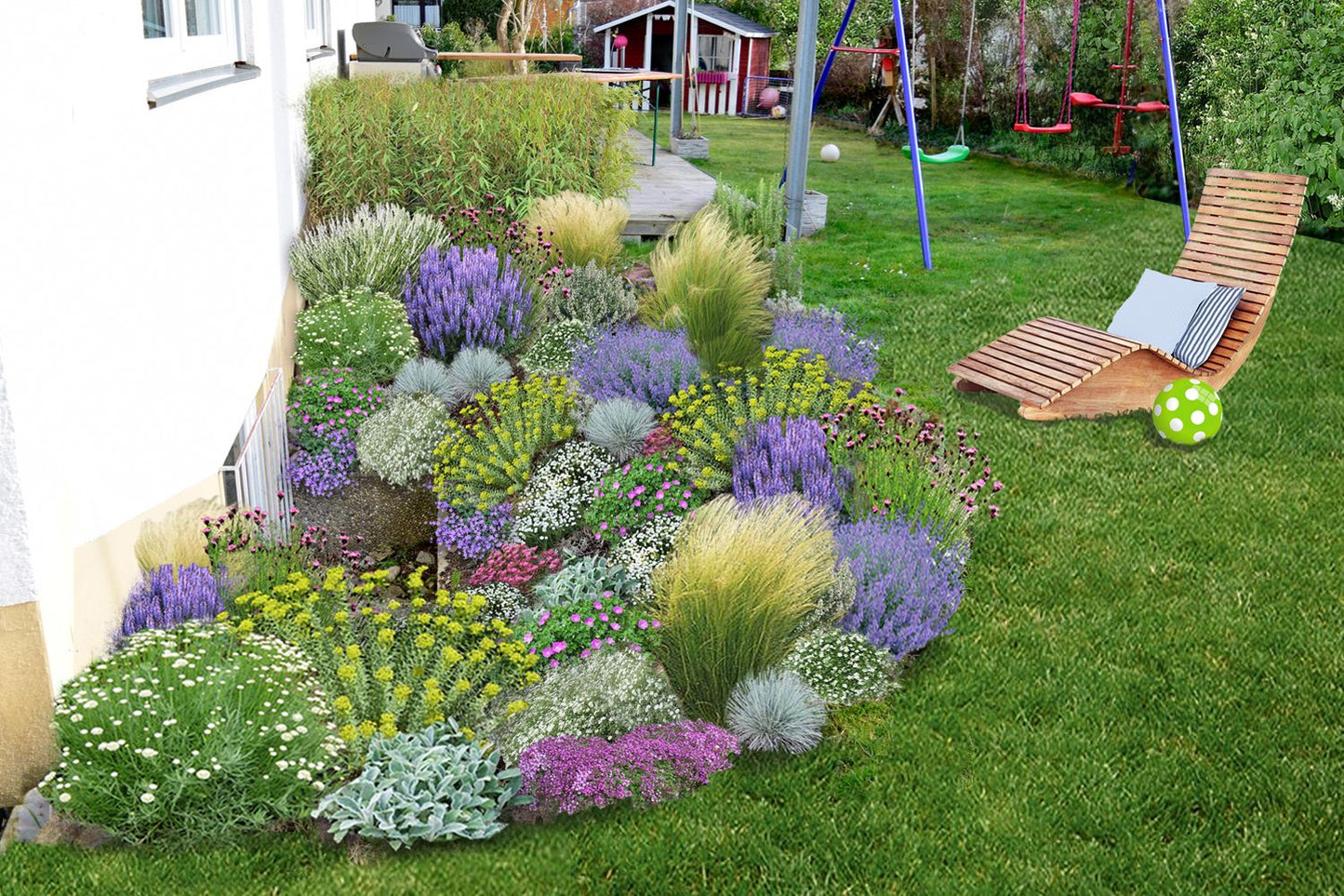 Das Hangbeet (Clevere Bepflanzung für schräge Flächen)