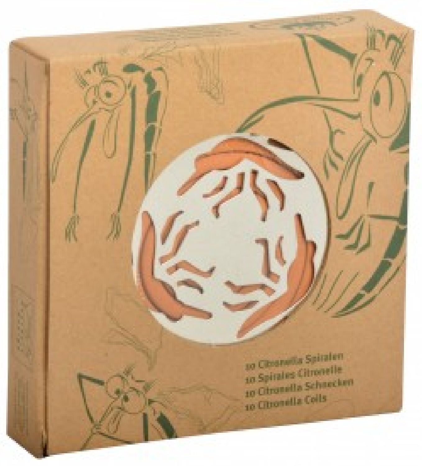 Citronella Spiralen in Zink-Brenner
