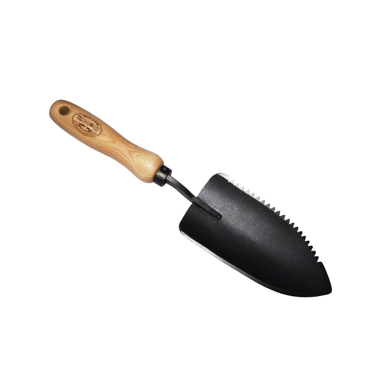 Pflanzkelle mit Wellenschliff mit Holzgriff aus Esche