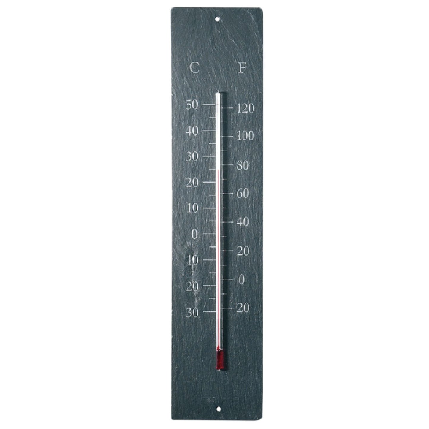 Schiefer Thermometer länglich