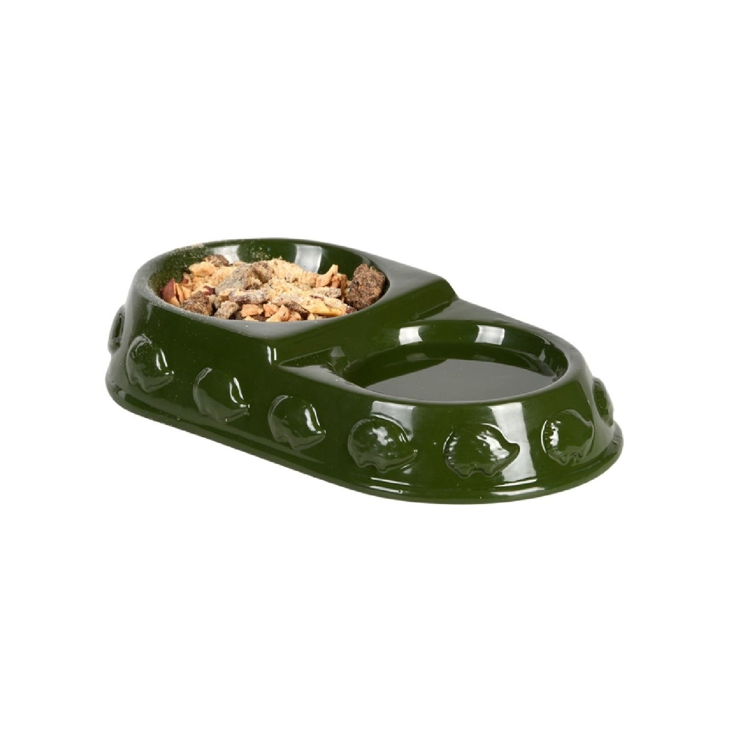 Futter- und Trinkschale für Igel aus Dolomit