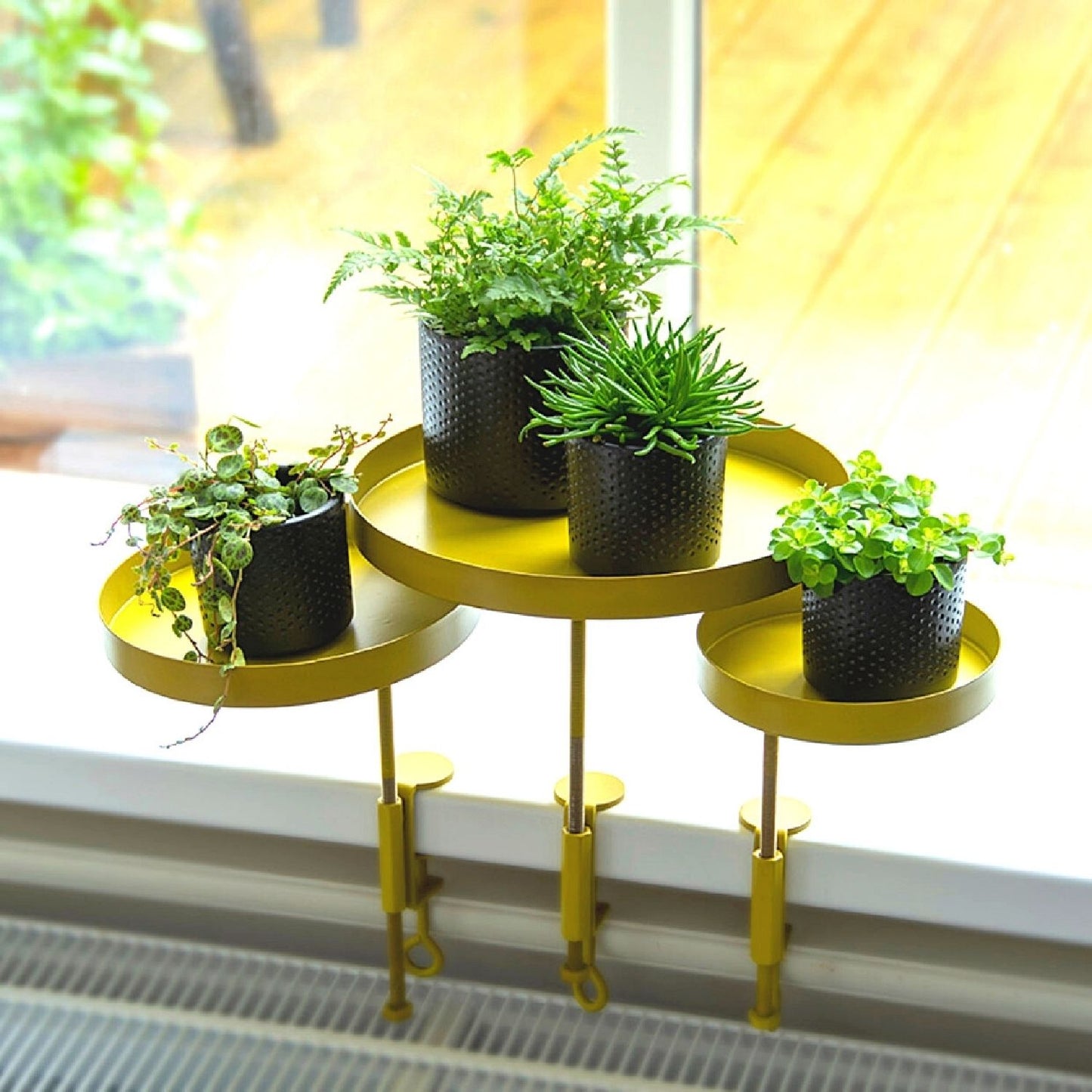 Fensterbankhalterung (gold & rund)