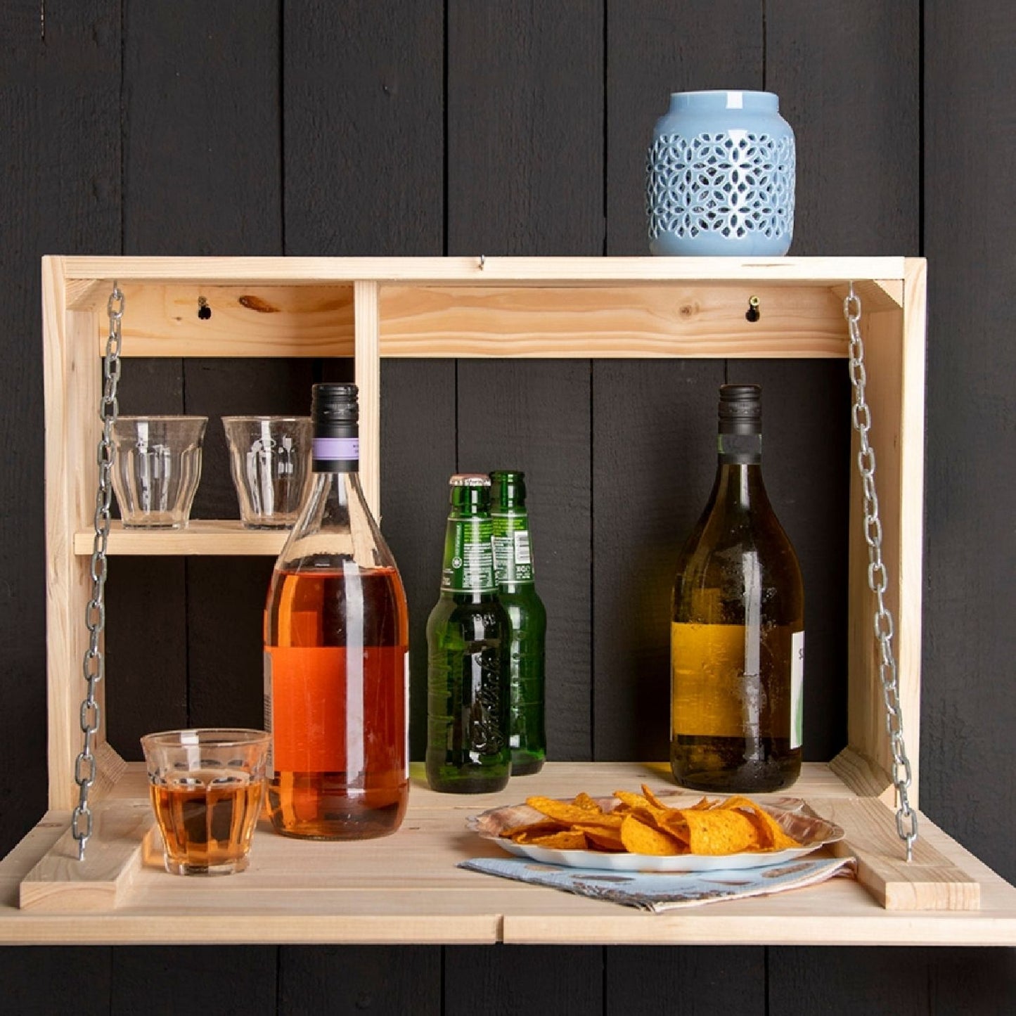 Wandbar aus FSC-zertifiziertem Holz