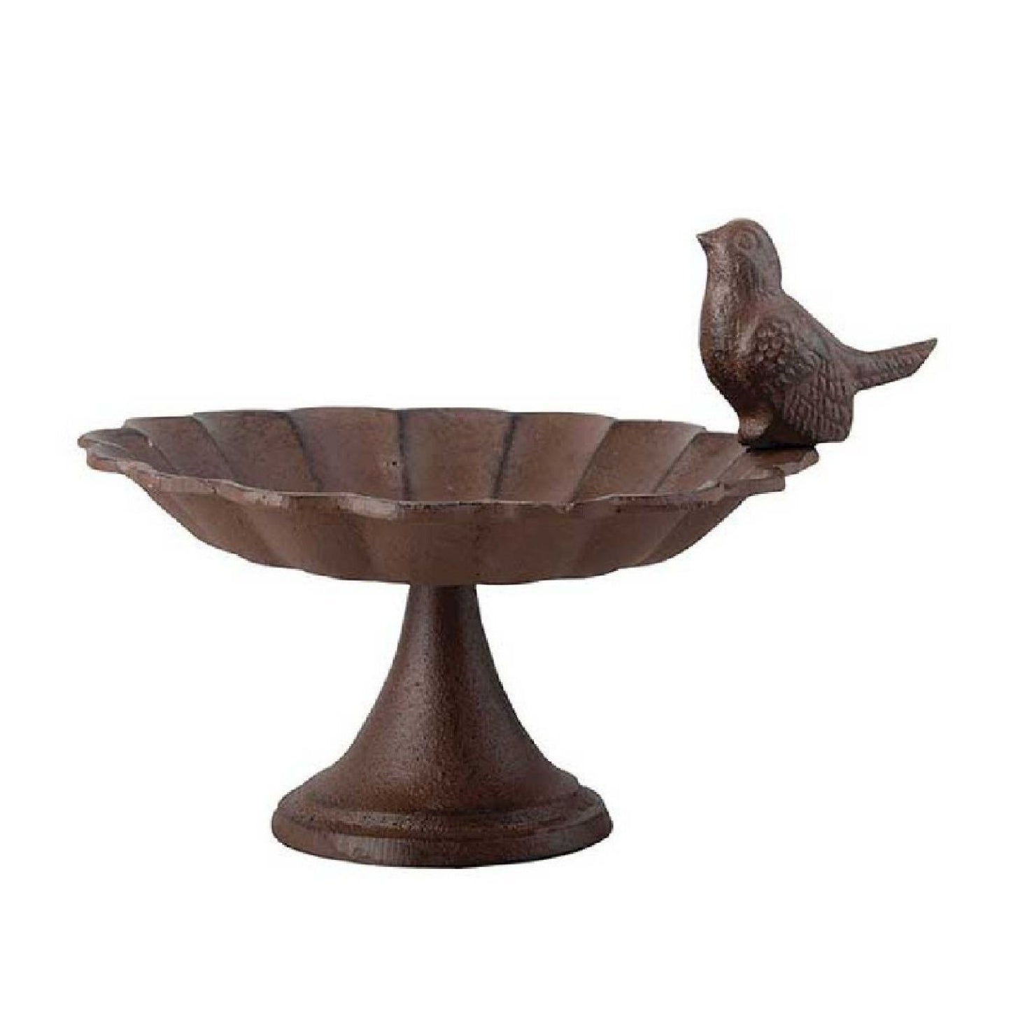 Vogeltränke aus Gusseisen Mit dekorativer Vogelfigur