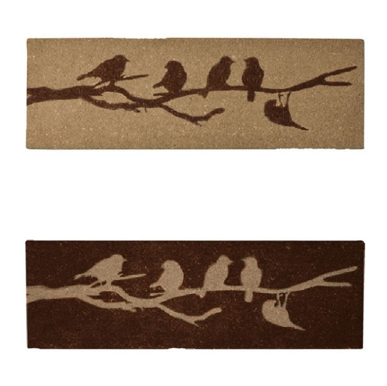 Türmatte aus Kokos Vögel auf Draht