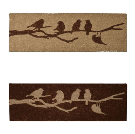 Türmatte aus Kokos Vögel auf Draht