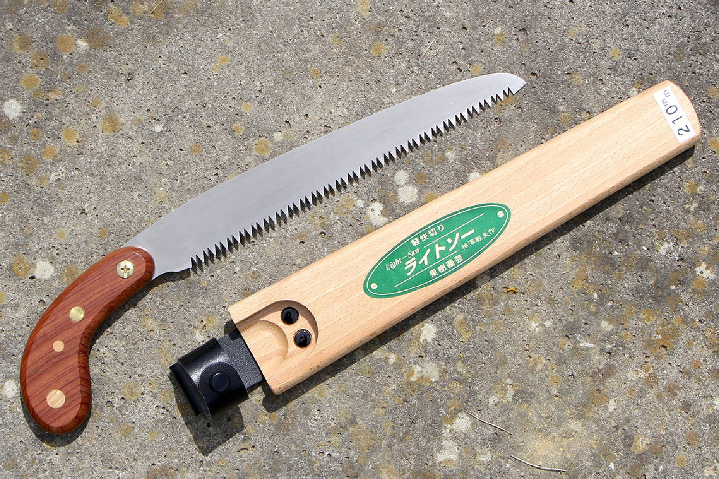 Japanische Astsäge 'Hishika' mit Halfter aus Holz