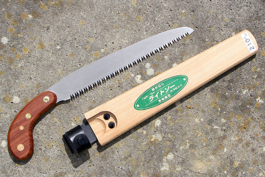 Japanische Astsäge 'Hishika' mit Halfter aus Holz