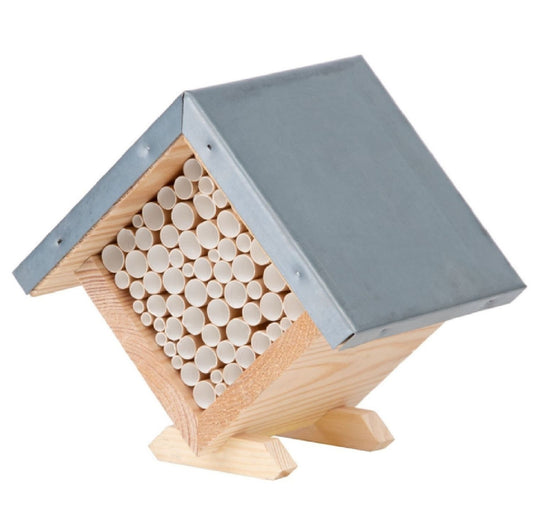 Bienenhaus - quadratisch Für Wildbienen, zum Aufstellen