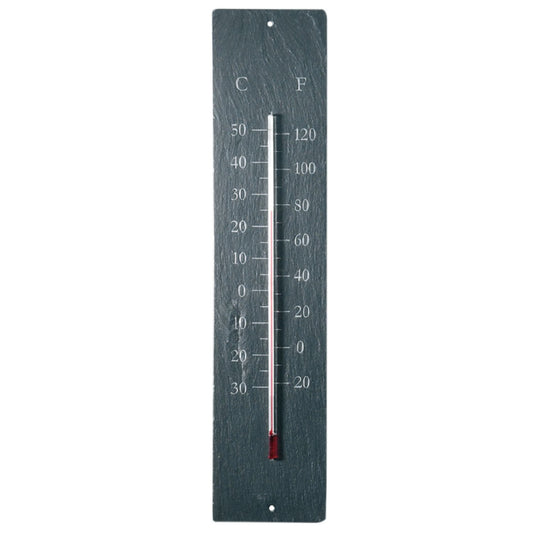 Schiefer Thermometer länglich