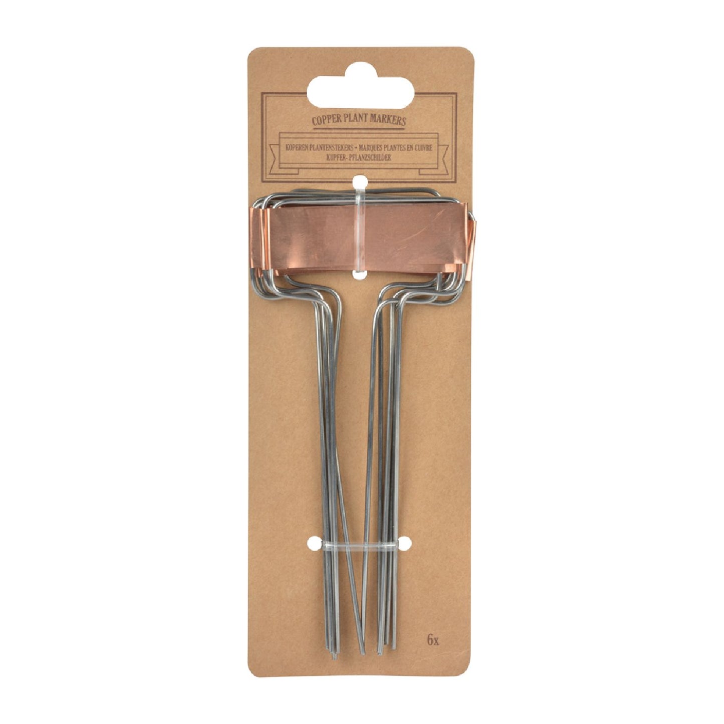 Kupfer Pflanzschilder (6er Set)