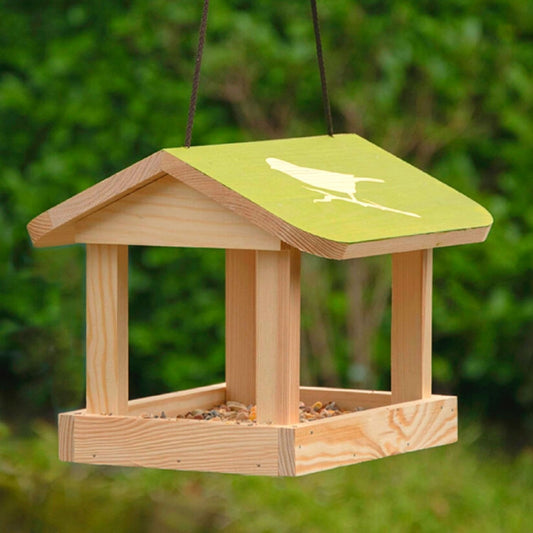 Futterhaus hängend mit Aufdruck
