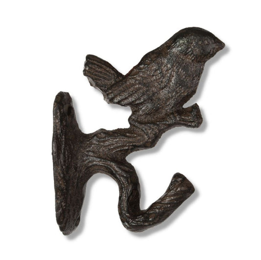 Haken Vogel auf Zweig Gusseisen
