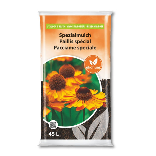 Spezialmulch für Stauden und Rosen 45l
